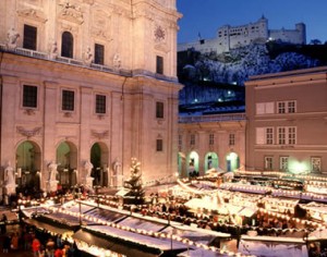 Il Mercatino di Natale di Salisburgo, in Piazza della Residenza