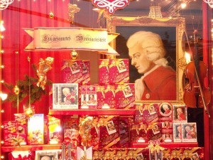 La vetrina di un negozio di Salisburgo